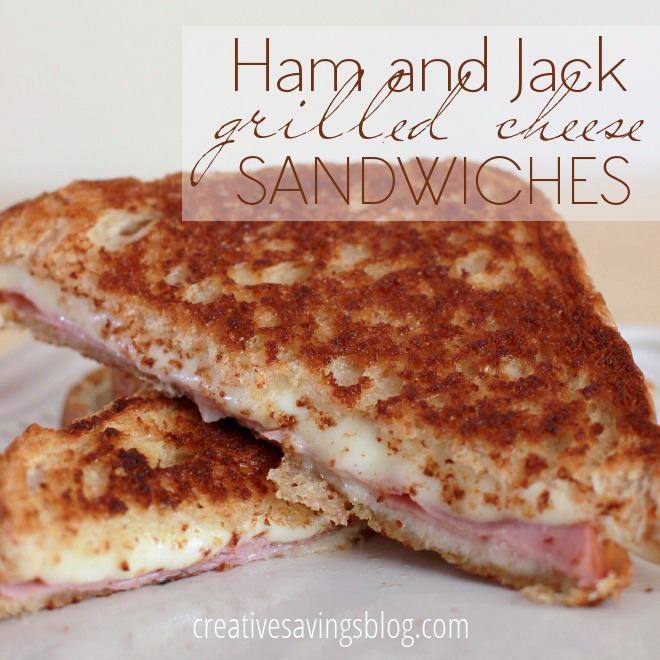 This gourmet twist on the grilled cheese sandwich is perfect for a quick lunch or week-night meal. The ham satisfies almost every meat lover, Ranch dressing provides a bit of a bite, and the complimentary Monterey Jack cheese oozes in all the right places. It's your greasy spoon fix without spending a ton of cash! You absolutely must try this grilled ham and cheese sandwich. #grilledcheesewithmontereyjack #montereyjackgrilledcheese #grilledcheeserecipe #fancygrilledcheese #grilledcheeseideas